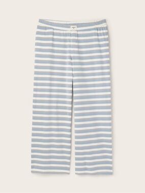 🧡High-Rise Boxer Knit Pants -Parke x Target Light Blue/Orange Striped NWT Size S